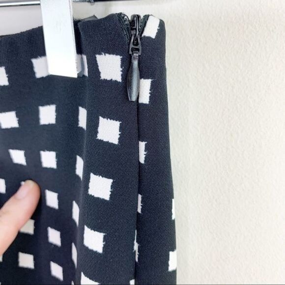 Zara Basic B/W Checkered Pants Gingham Size XS - Picture 4 of 10